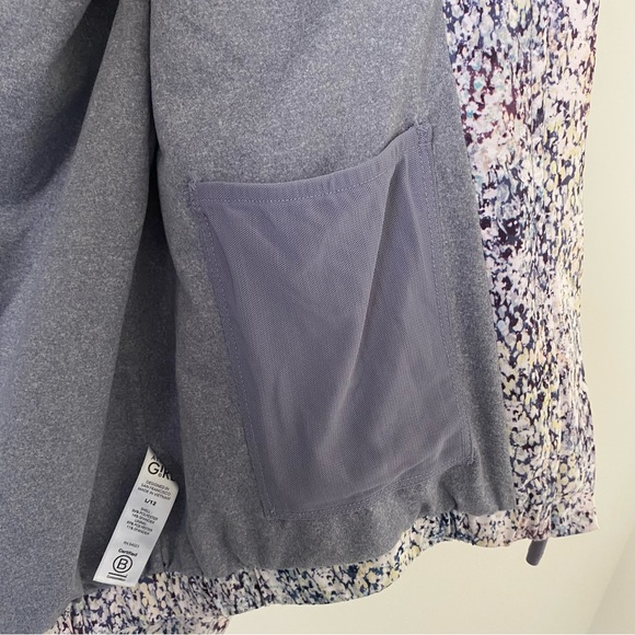 Athleta Girl Ice Storm Full Zip Jacket Sz Large Blue White - Picture 6 of 10